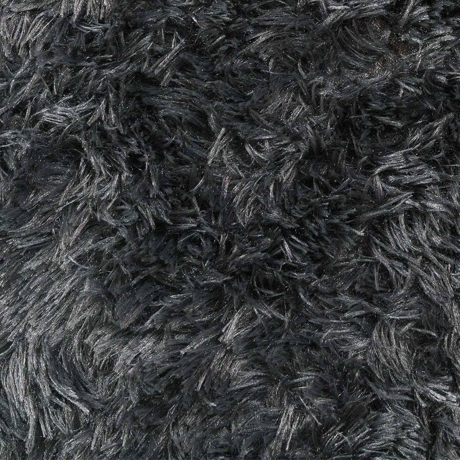 Thumbnail 3 de Paco Home Tapis poils longs anthracite 140x200