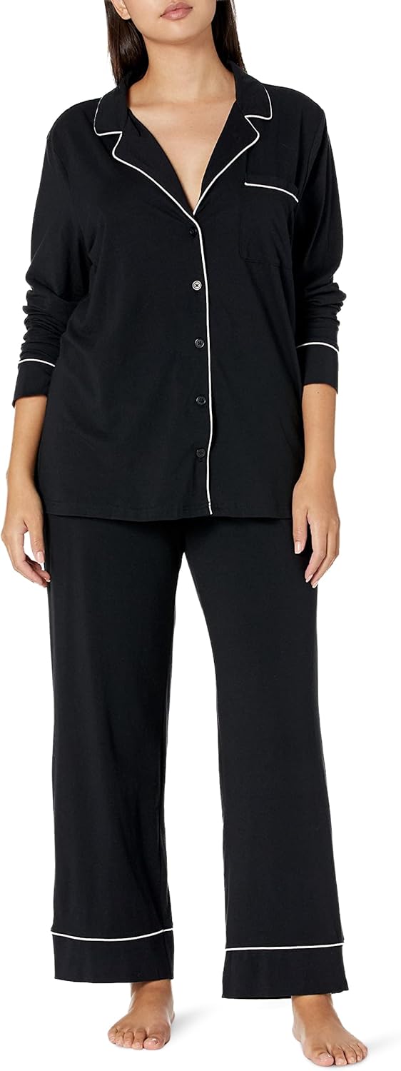 Detalle de Amazon Essentials Women's Cotton-Modal Long-Sleeve Pajama Set