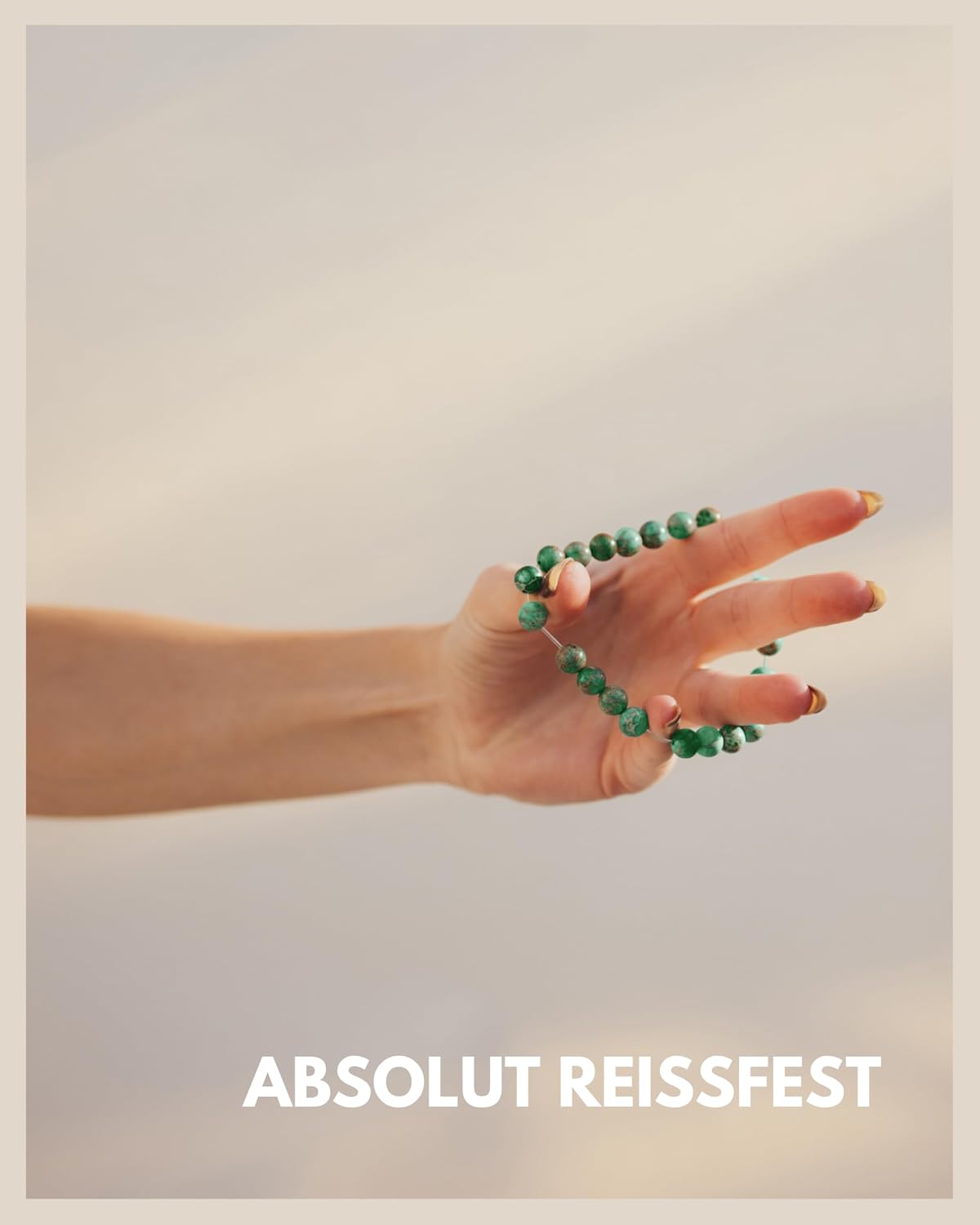 Thumbnail 1 de GD GOOD.designs Chakra-Perlenarmband mit 8-mm-Natursteinen (Meeressediment & Jaspis)