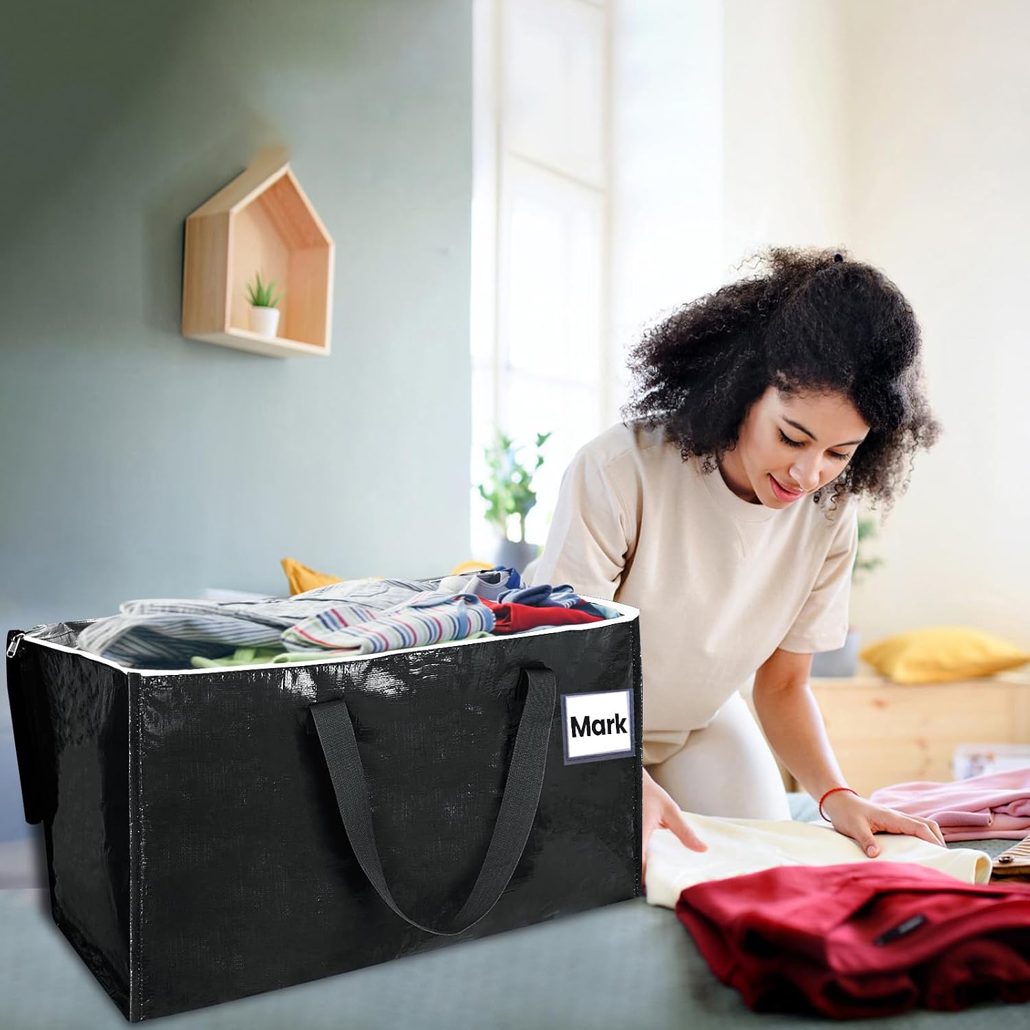 Detalle 1 de ZFWDSY Moving Boxes 8 Pack 93L moving bags