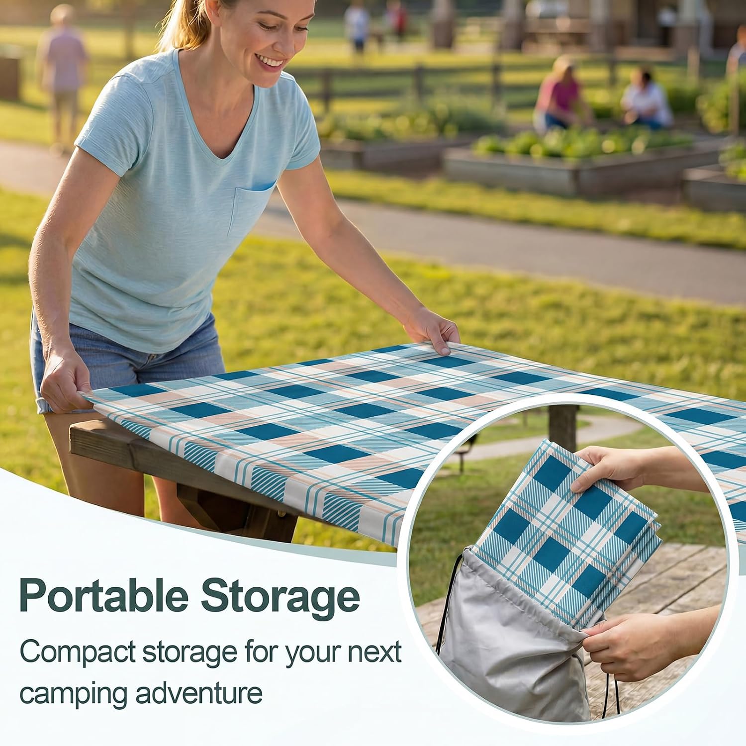 Detalle 2 de Picnic Table Cover Set for 72-Inch Tables