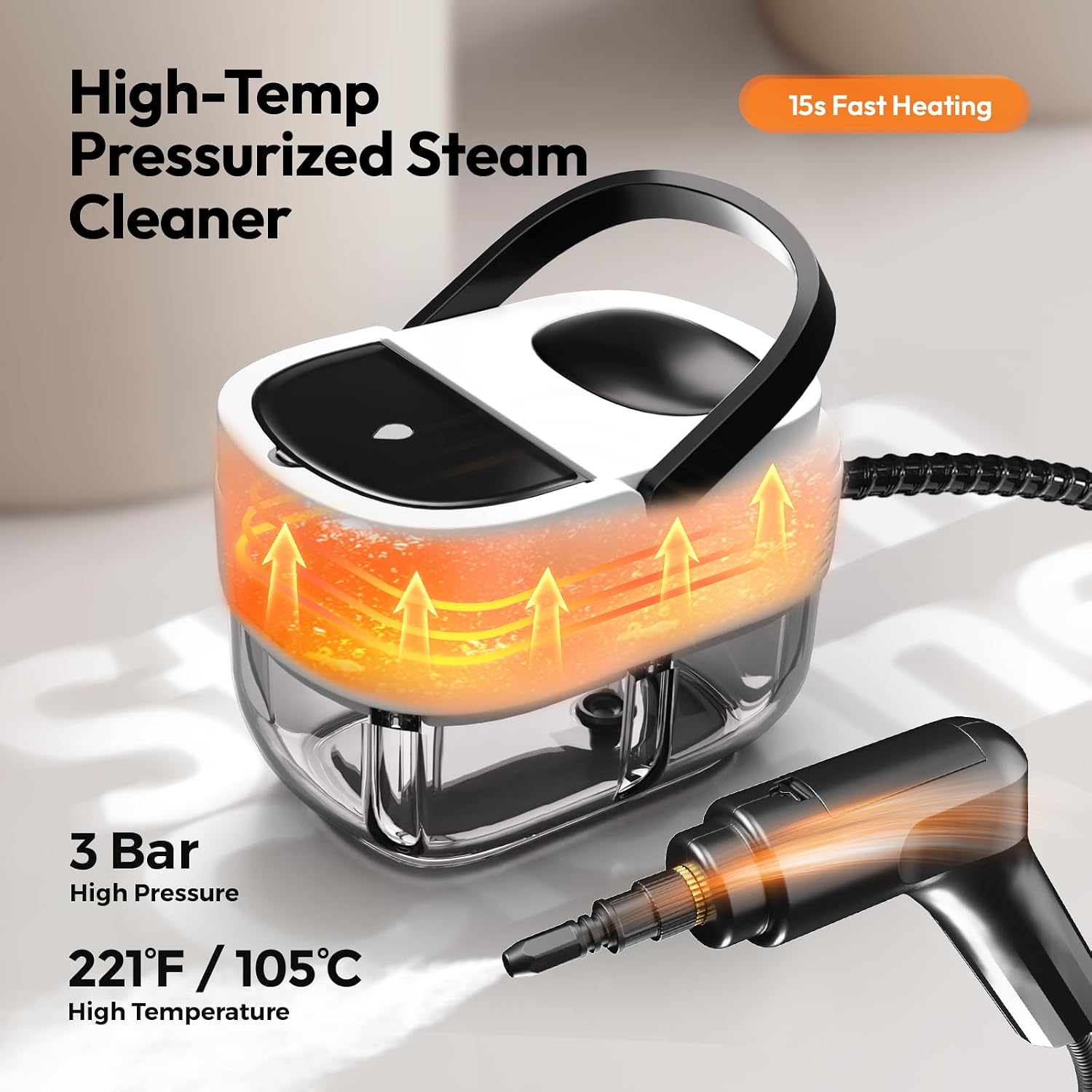 Thumbnail 2 de Handheld steam cleaner 1.6L tank