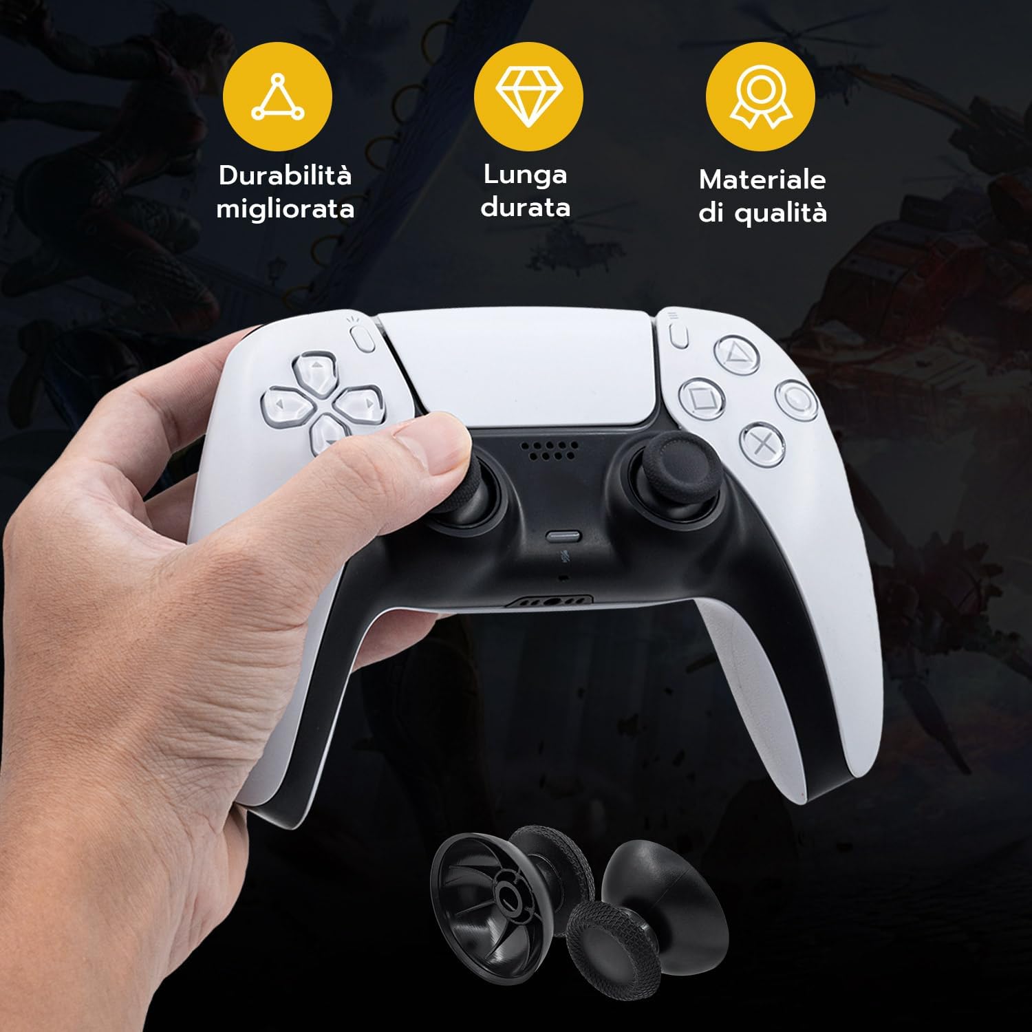 Detalle de Tolesum Levette Analogiche per Controller PS5