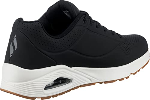 Detalle 2 de Skechers Uno Stand On Air para hombre — Dark Black Durabuck Trim, talla 42.5 EU