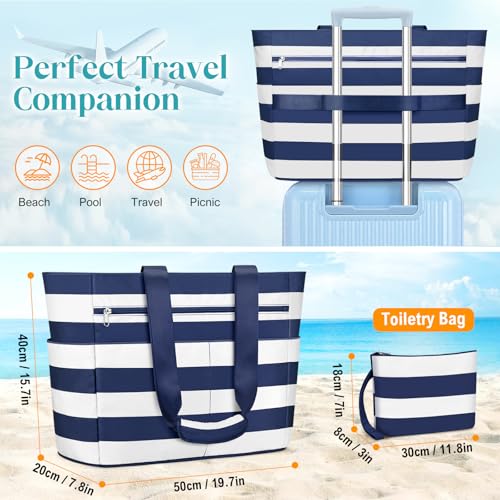 Thumbnail 6 de ENONEO Bolsa de Playa Grande XXL con Cremallera: resistente, impermeable y práctica para toda la familia