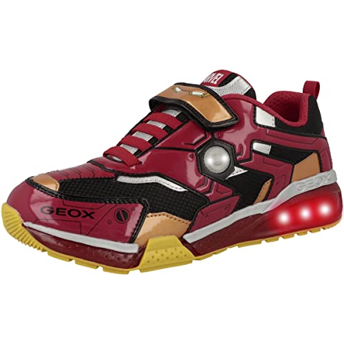 Thumbnail 3 de Geox J Bayonyc Boy, Zapatillas Niños Negro/rojo