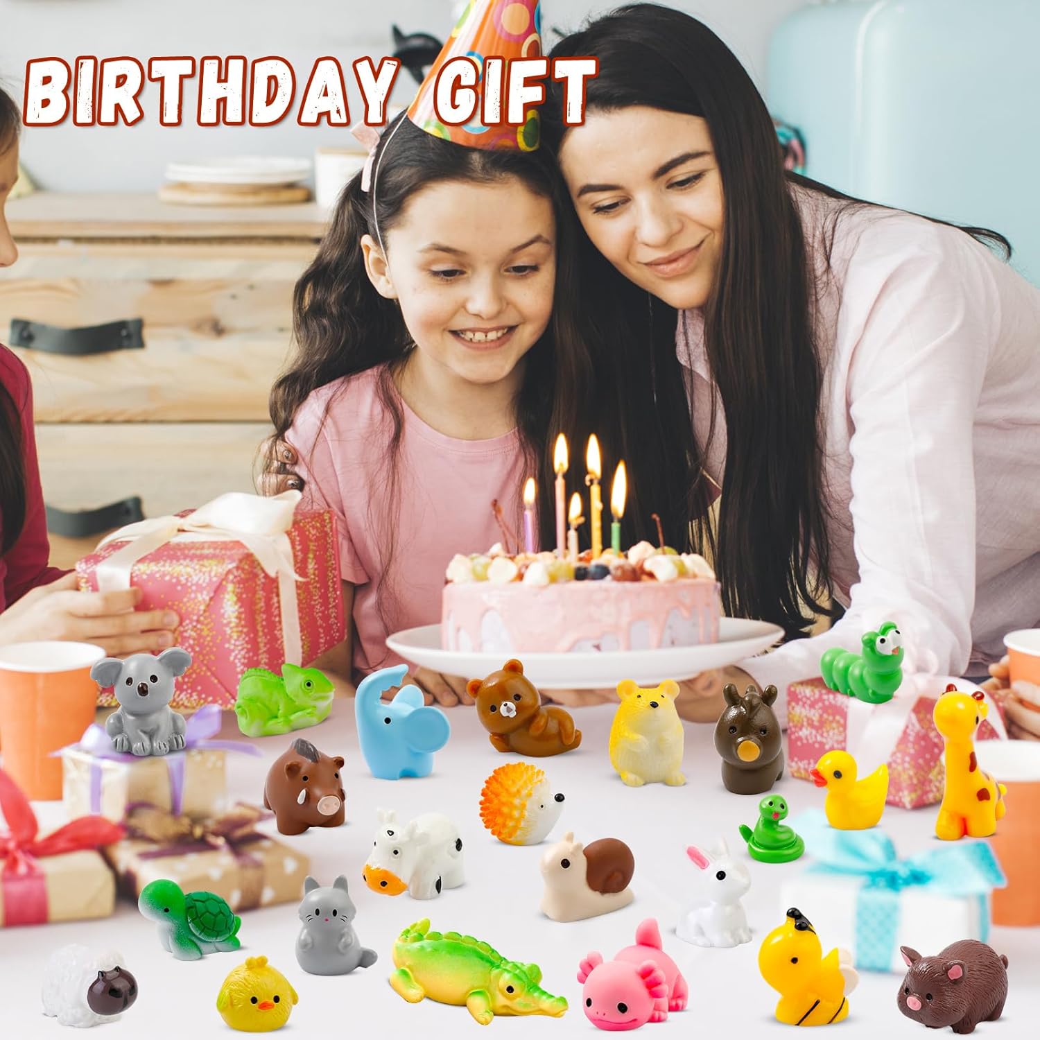 Thumbnail 3 de WIURGOHA 50 Pcs Mini Resin Animals set