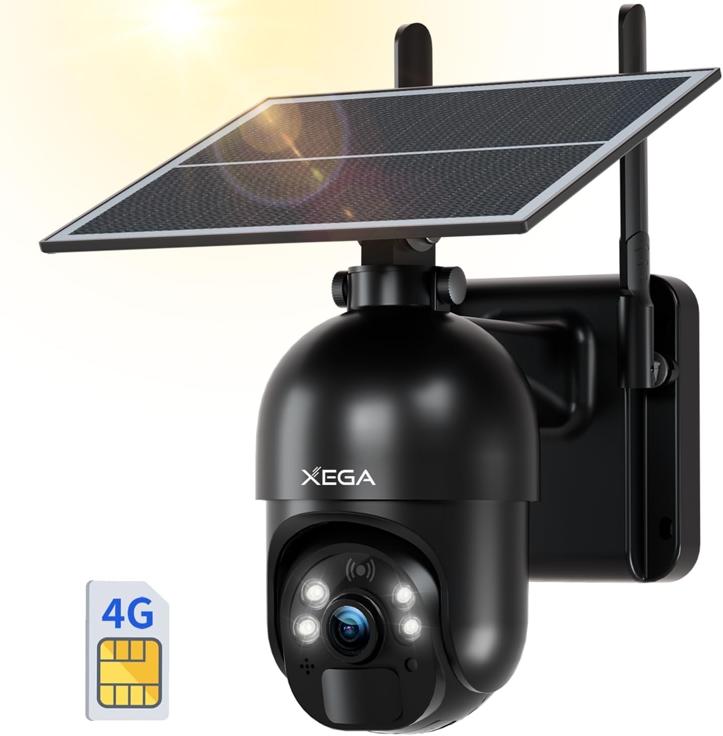 Detalle de Xega Telecamera Solare 2K PTZ 355°/95° per esterni