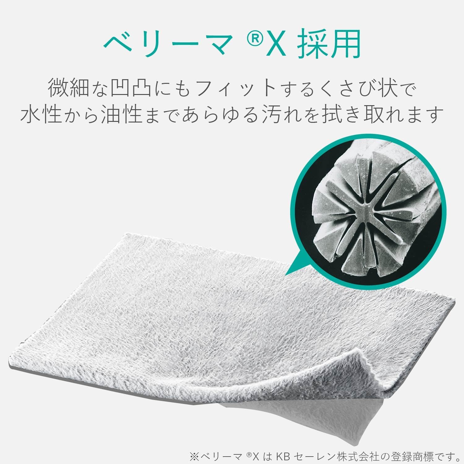 Detalle de エレコム AVD-TVCC01 テレビ用クリーニングクロス グレー 300×300mm・水洗い可能
