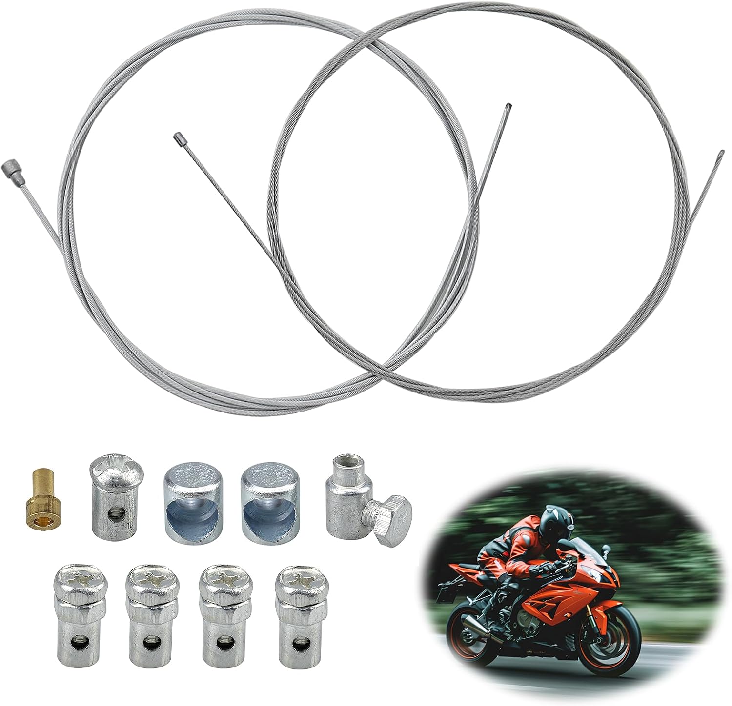 GETRICH Bowdenzug Set 2x2 m Universell