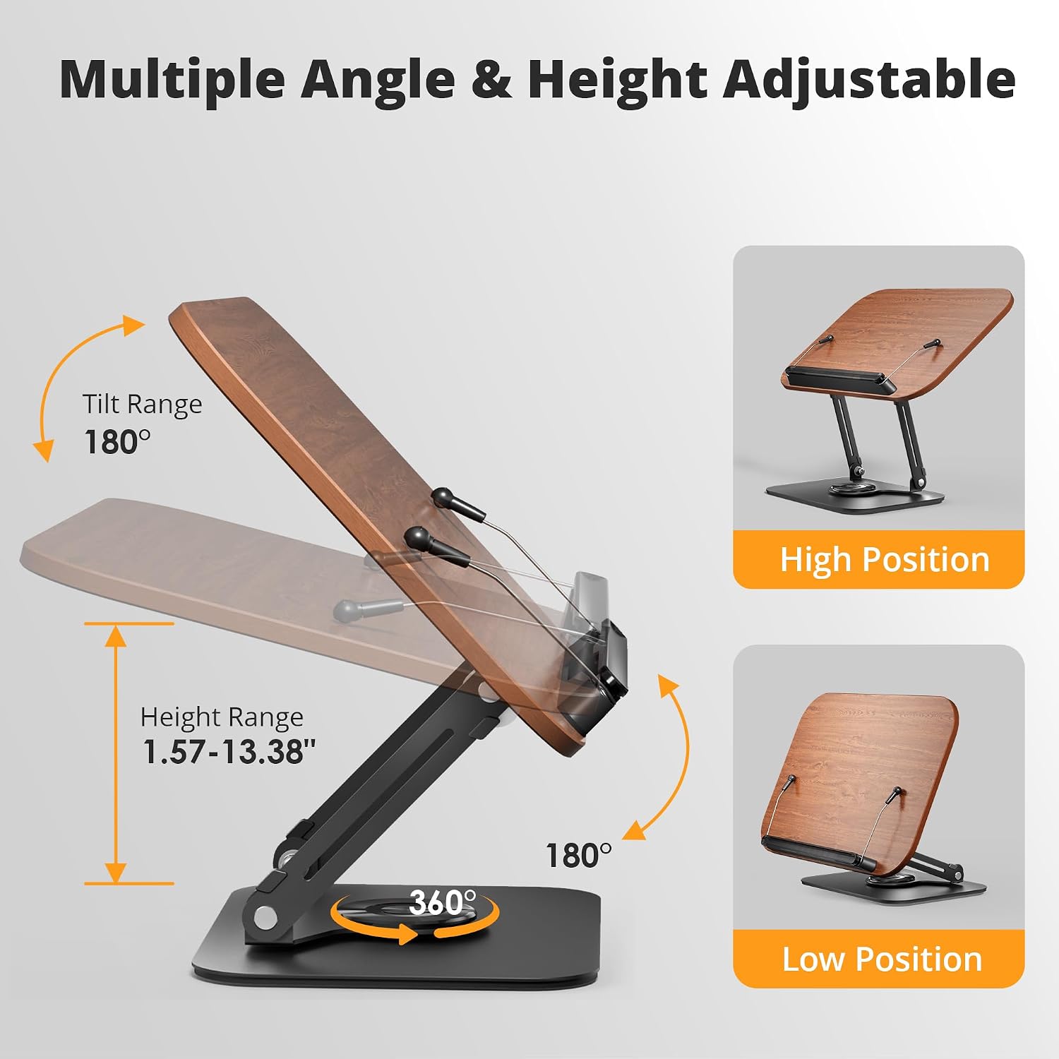 Detalle de SupeDesk Book Stand with 360° Rotating Bases