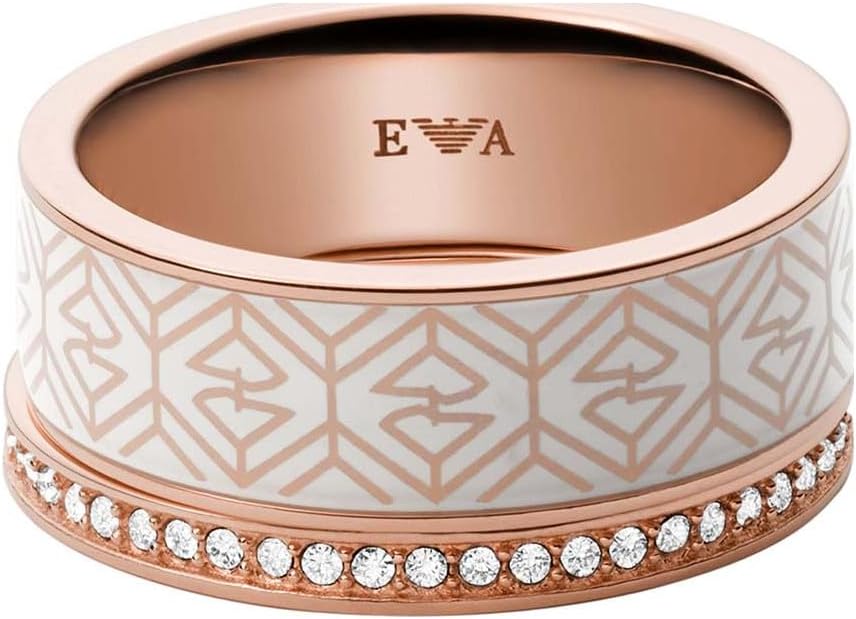 Thumbnail 1 de Emporio Armani bague à empiler en acier inoxydable doré pour femme, EGS2830221