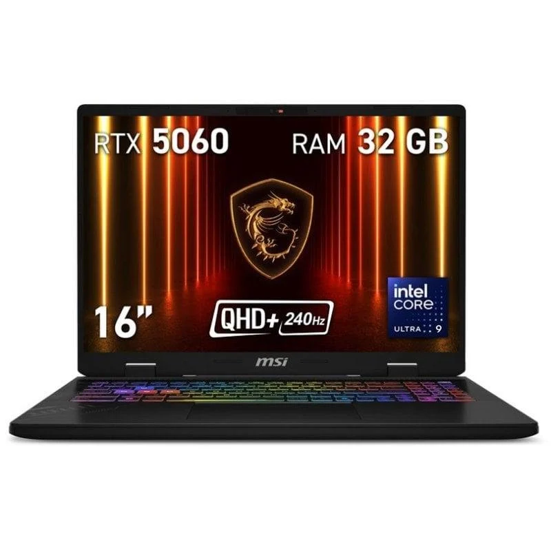 Detalle de MSI Crosshair 16 HX AI portátil gaming potente