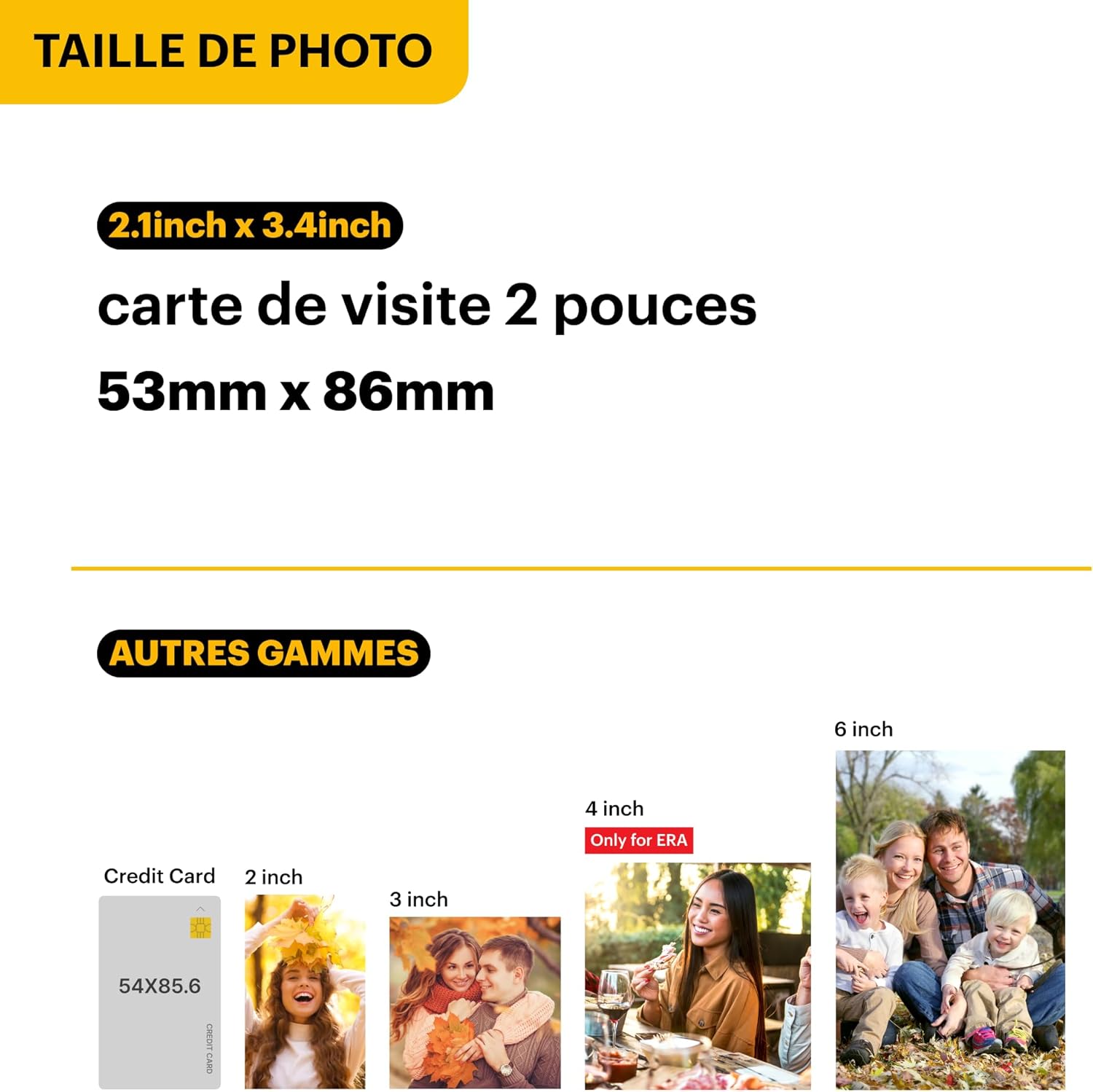 Thumbnail 4 de KODAK Mini Shot 2 Era 4PASS 2‑in‑1 : Appareil photo instantané et imprimante photo portable (Jaune, 38 feuilles)