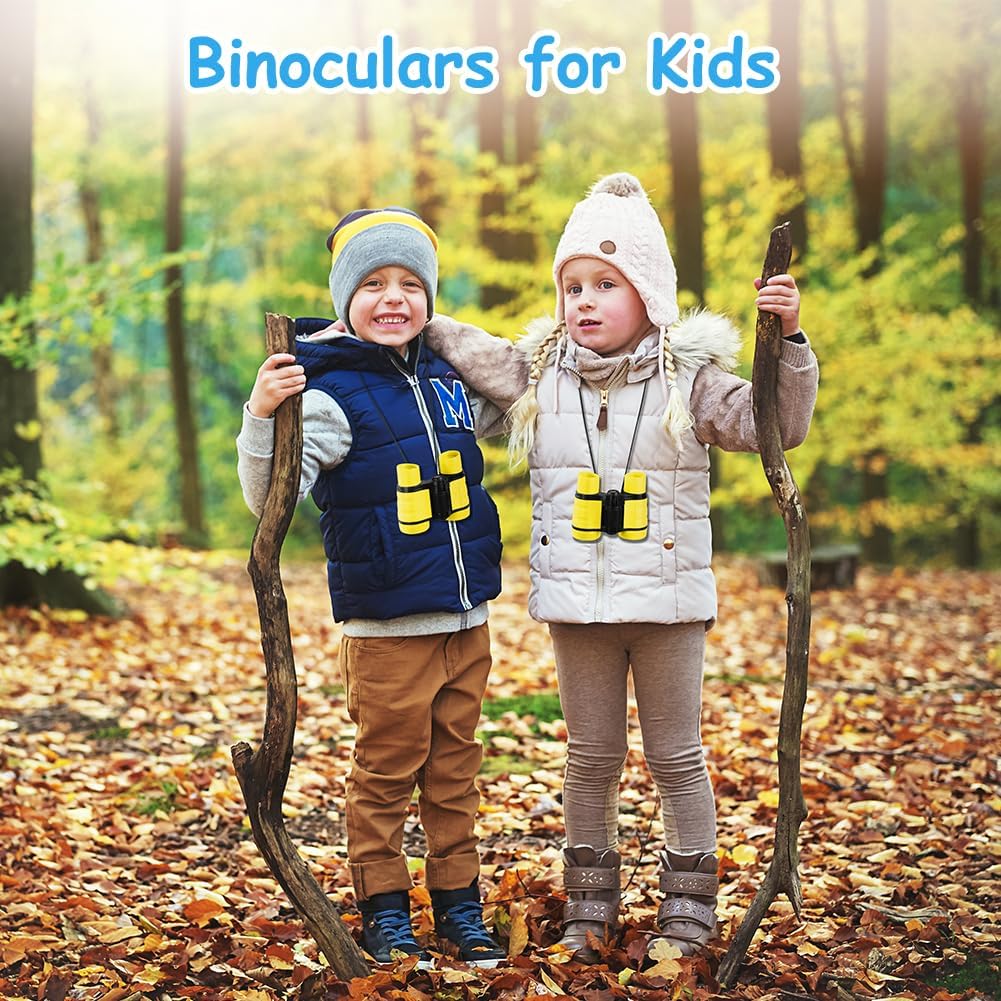 Thumbnail 6 de OSDUE Fernglas für Kinder (4x30), stoßfestes Spielzeug für 3–7 Jahre – Gelb
