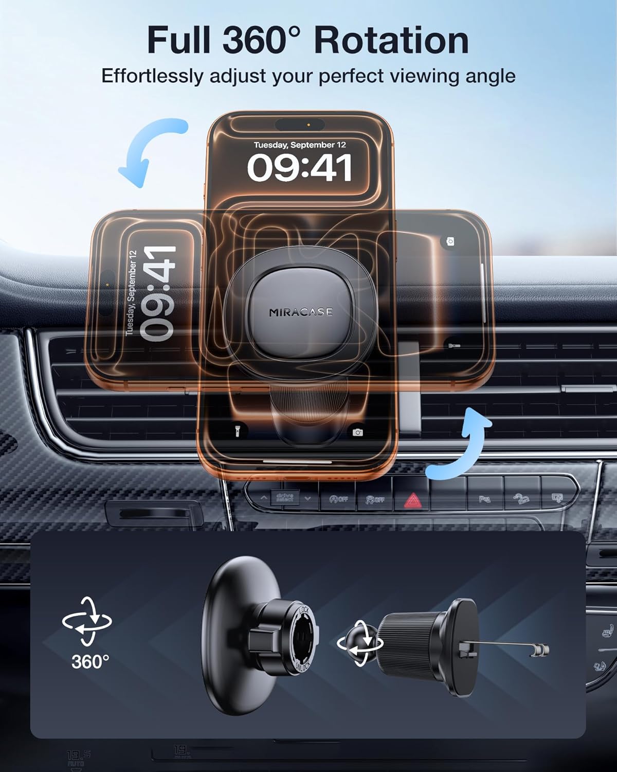 Thumbnail 6 de Miracase MagSafe Car Mount 35N