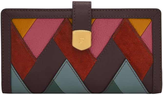 Thumbnail 3 de Fossil estuche per carte con zip in pelle liscia