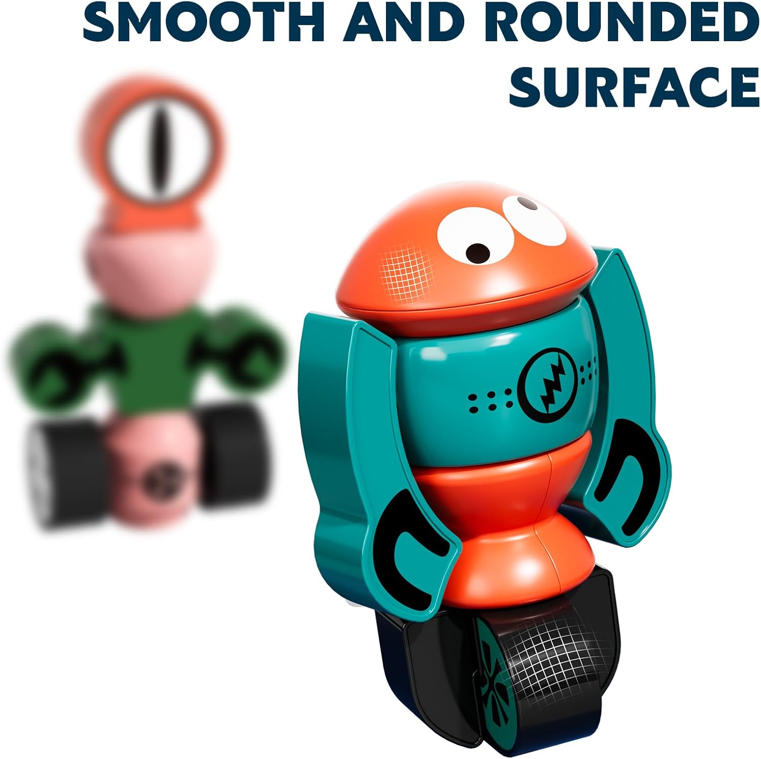Detalle de TEMI Magnetic Robot Toy Set with Five Robots