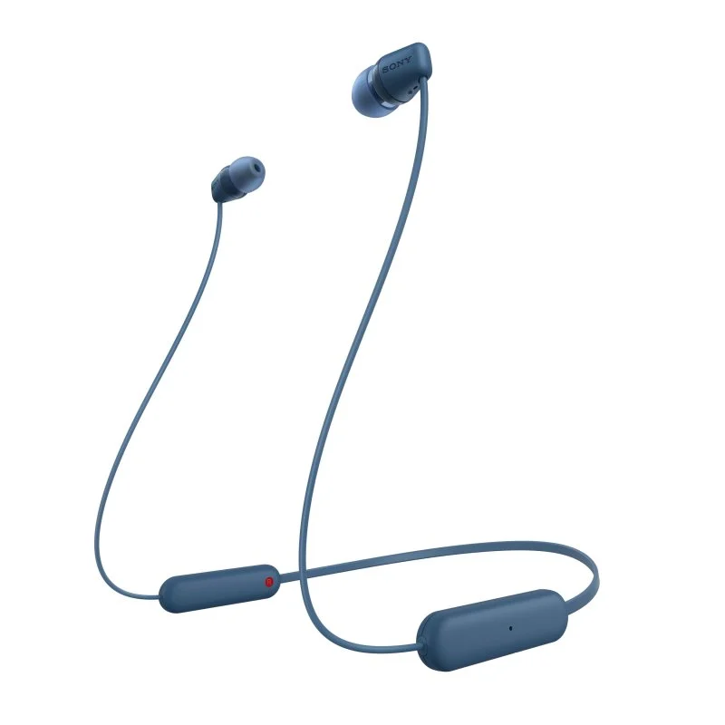 Detalle de Sony WI-C100 Auriculares Bluetooth azules