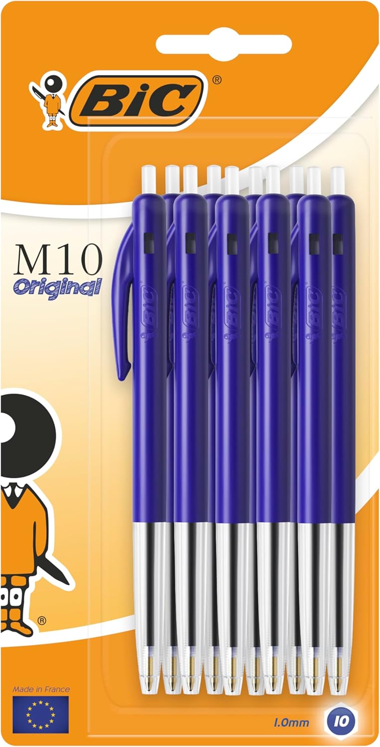 Thumbnail 5 de BIC M10 Original Stylos-Bille Rétractables Vert, Pointe Moyenne 1,0 mm – Boîte de 50