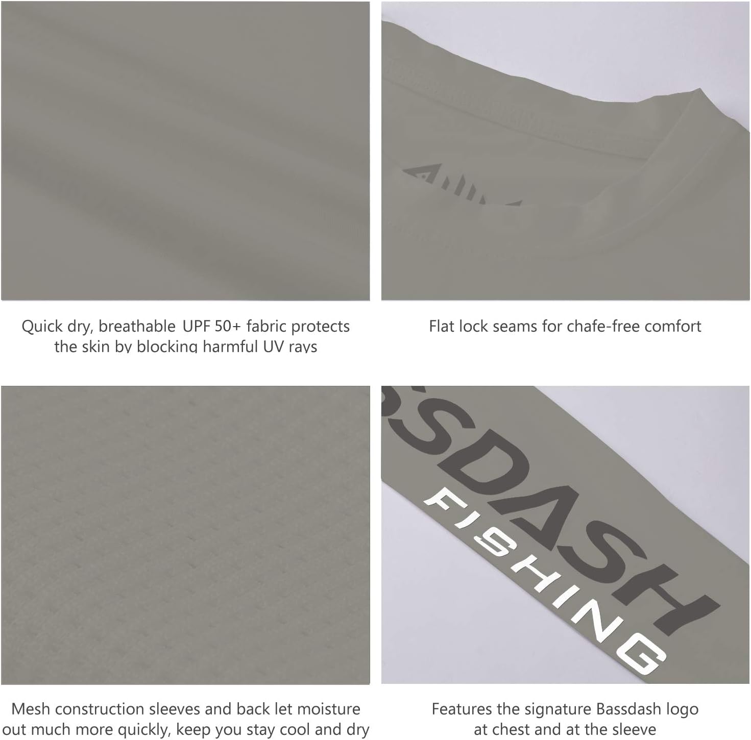 Thumbnail 4 de BASSDASH Fishing T Shirts for Men: UV Sun Protection UPF 50+ Long Sleeve Tee