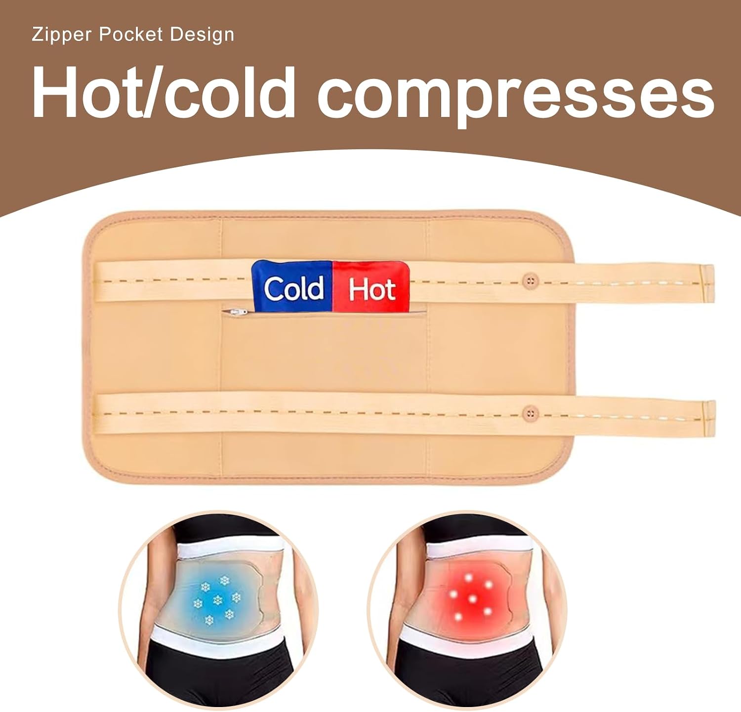 Detalle de YHOVID RTGETHREFT Castor Oil Pack Wrap Kit, 4 Reusable Adjustable Pads