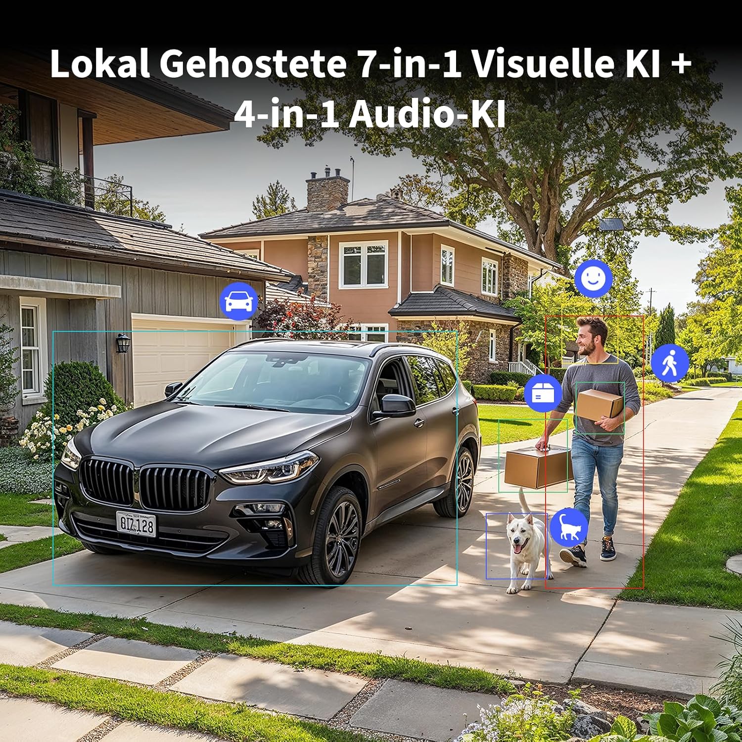 Thumbnail 2 de Aqara Überwachungskamera Aussen G5 Pro (4MP, Echtfarben-Nachtsicht) – WLAN 2,4/5 GHz, HomeKit Secure Video, mit Kamera-Hub