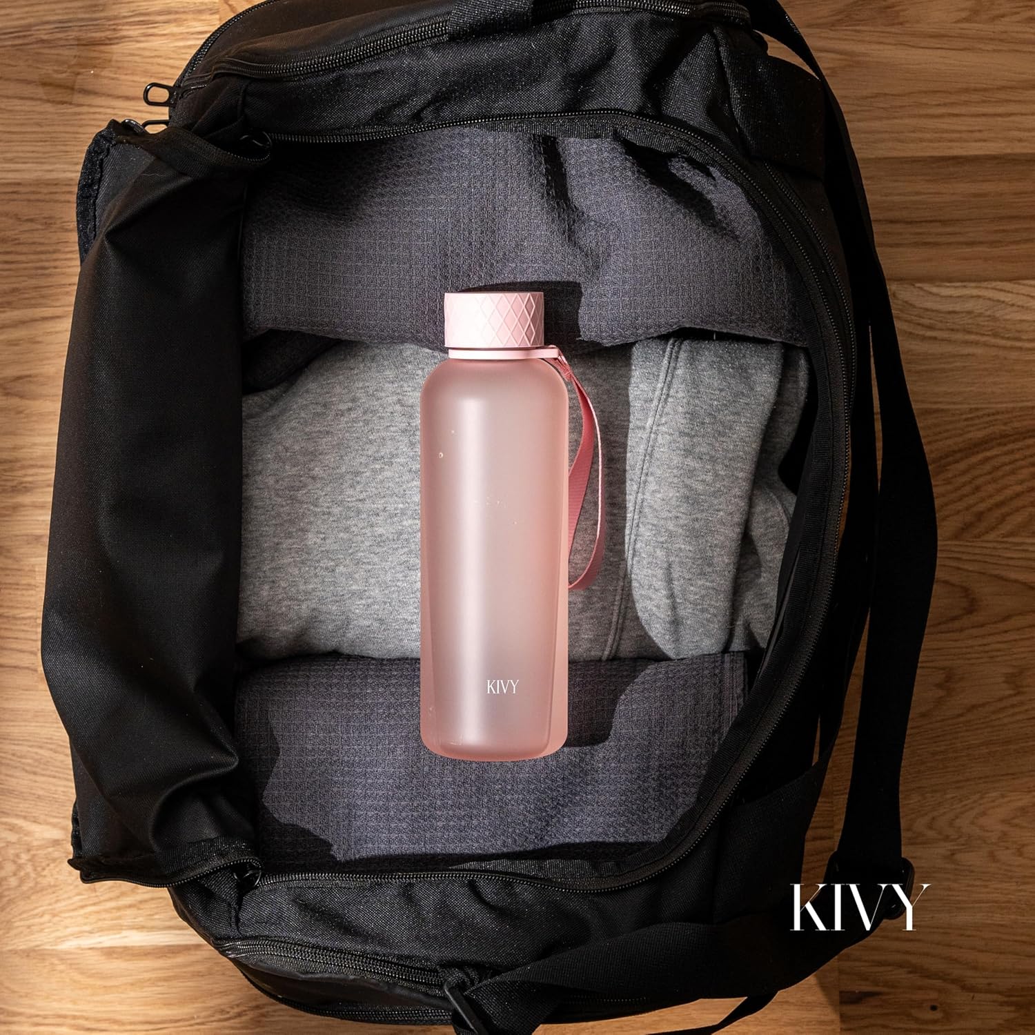 Thumbnail 1 de KIVY Trinkflasche 650 ml (BPA-frei) aus Tritan – auslaufsicher, kohlensäuregeeignet, spülmaschinenfest – Pink