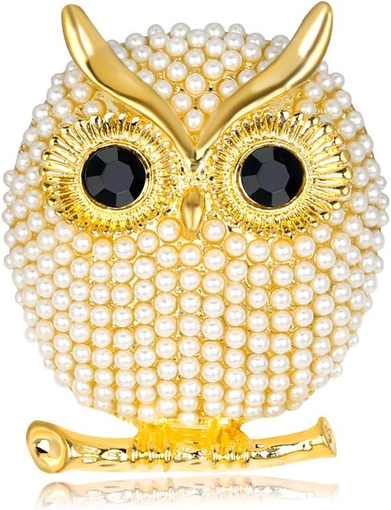Detalle de Soumimi Owl Brooch in Copper