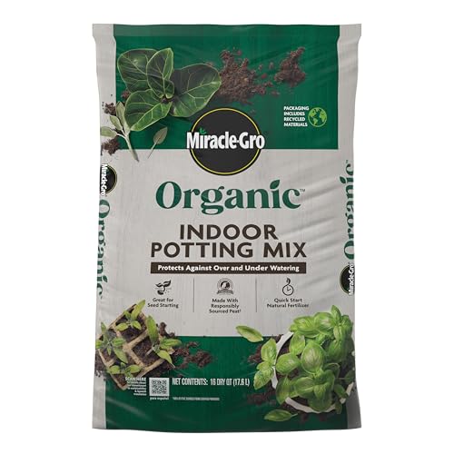 Detalle de Miracle-Gro Organic Indoor Potting Mix, 16 qt