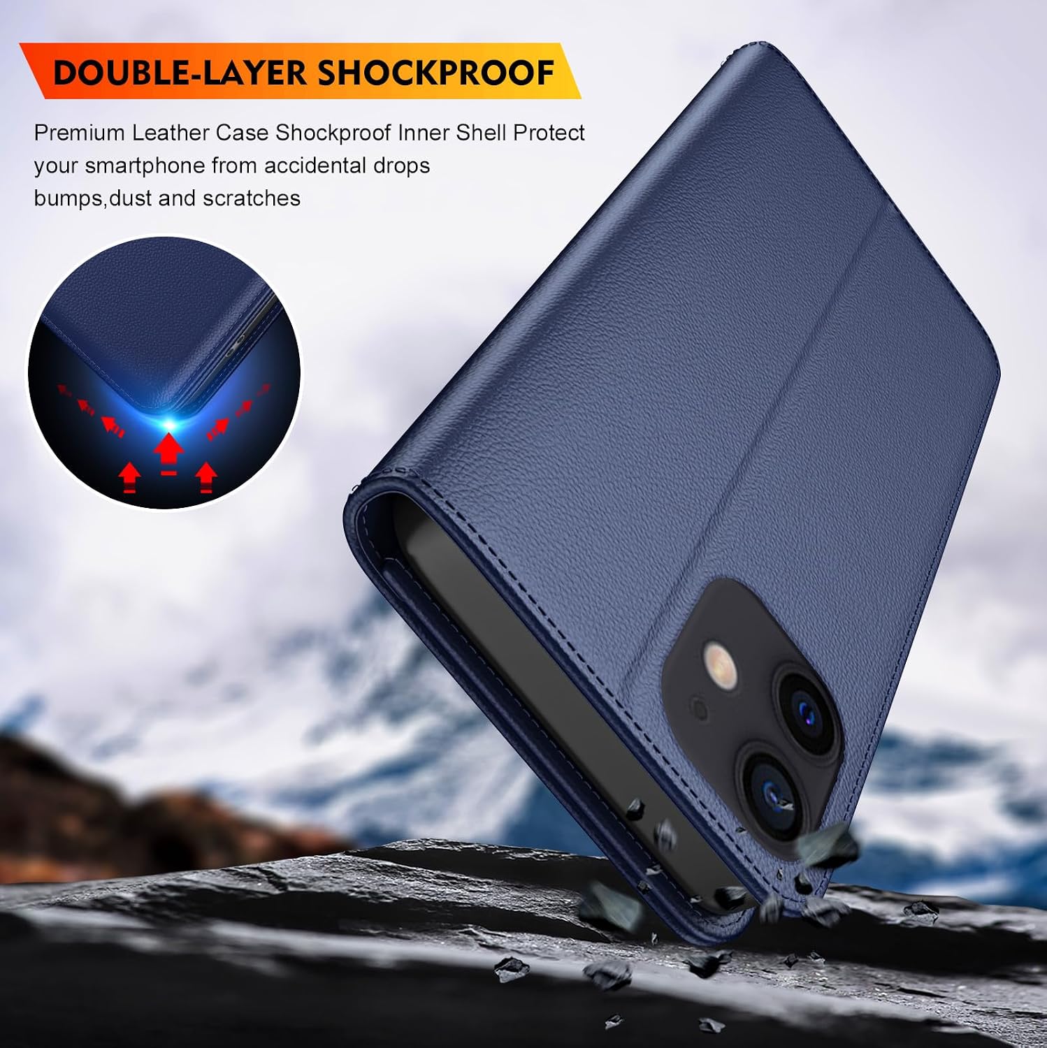 Thumbnail 3 de TQIAHF Klapphülle Leder für iPhone 12/12 Pro