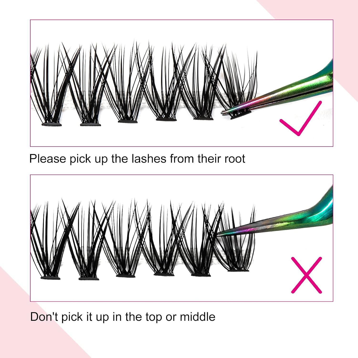 Thumbnail 4 de FADLASH Cluster Wimpern 30 Wurzel 0,07 D Curl 8–15 mm