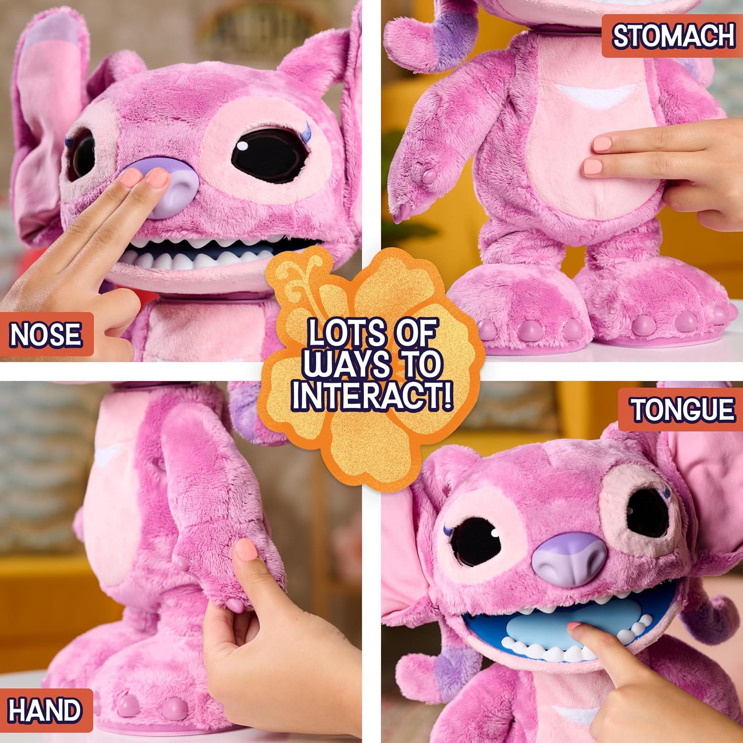 Detalle 2 de Just Play Disney Stitch Ultimate Angel 17" interactive plush