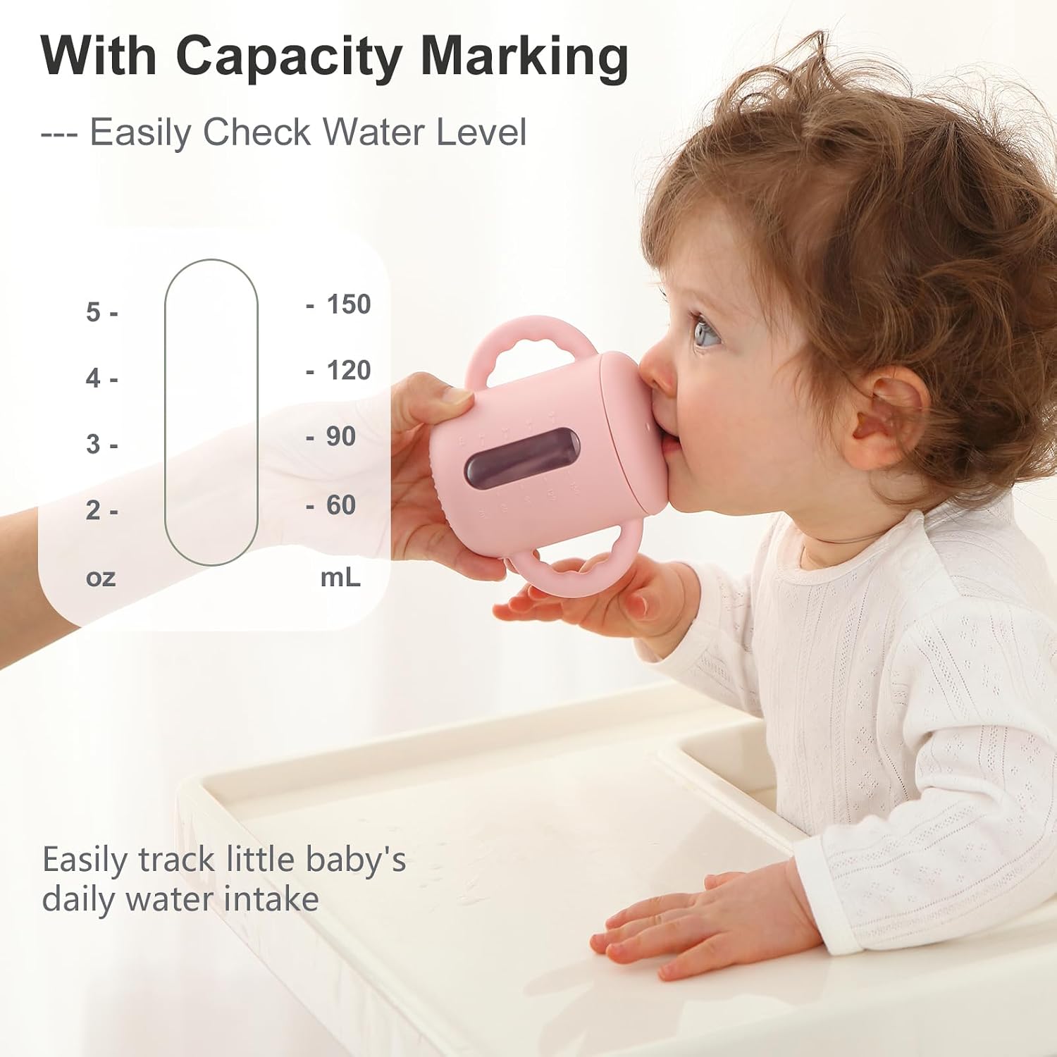 Detalle 1 de Seposeve YSTSHSC051 Silicone Sippy Cups, 2-Pack, 6 oz with Handles