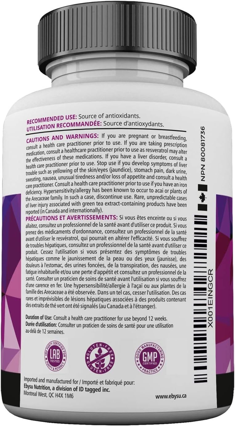 Thumbnail 6 de EBYSU Resveratrol Supplement