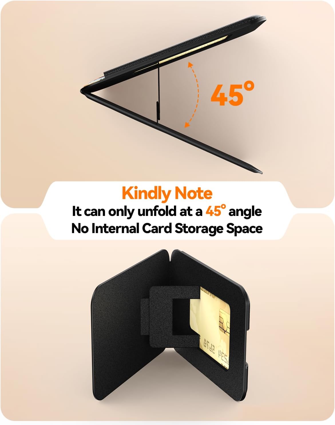 Detalle de Magnetic Phone Wallet Stand, 1 Card Slot
