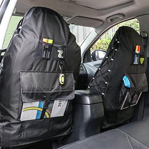 Detalle 1 de TIROL Waterproof Front Seat Covers for High Back Seats 💺