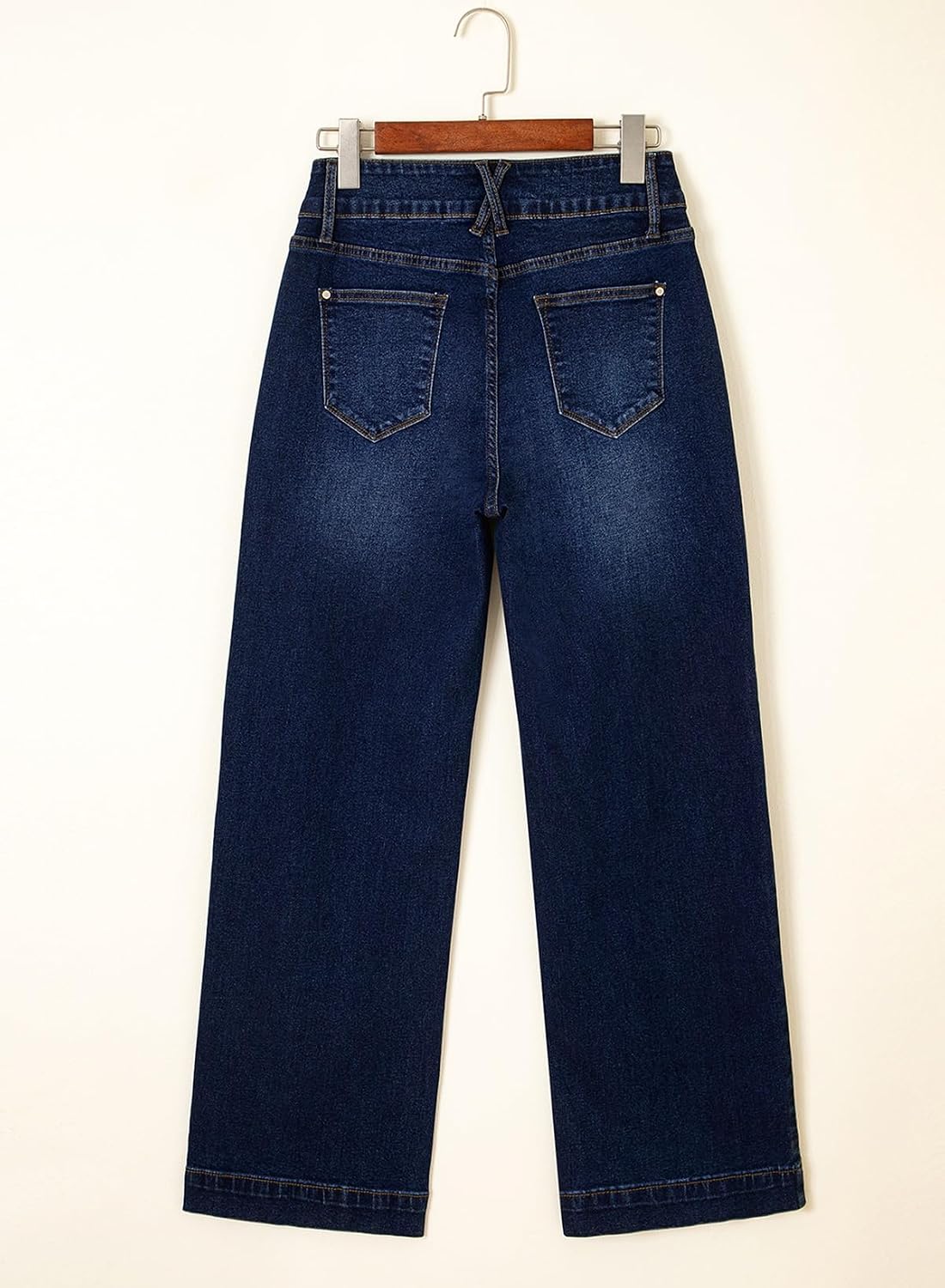 Detalle 2 de Astylish Women’s High Waisted Wide Leg Straight Jeans with Tummy Control Waist