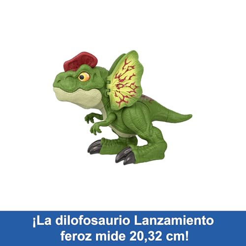 Thumbnail 4 de Mattel Jurassic World Uncaged Dilophosaurus con sonidos y proyectiles +4 años