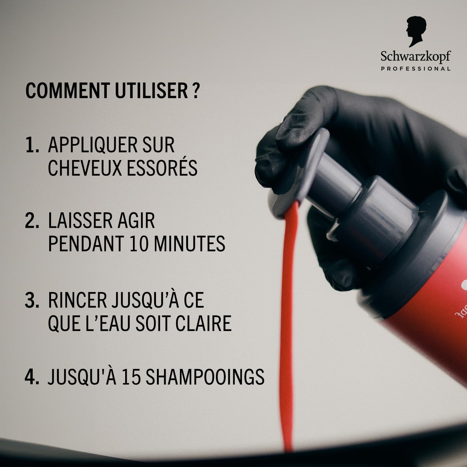 Detalle 2 de Schwarzkopf Professional CHROMA ID Masque de Couleur Semi-Permanent Pourpre 300 ml — Soin tonifiant et revitalisant