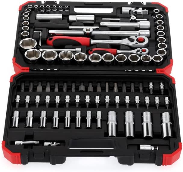 Detalle de Gedore Red zestaw kluczy nasadowych 94-elementowy, stal CrV, 1/4″