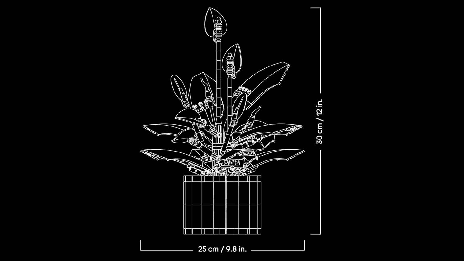 Thumbnail 6 de LEGO Botanicals Friedenslilie 11504 – Kunstblume