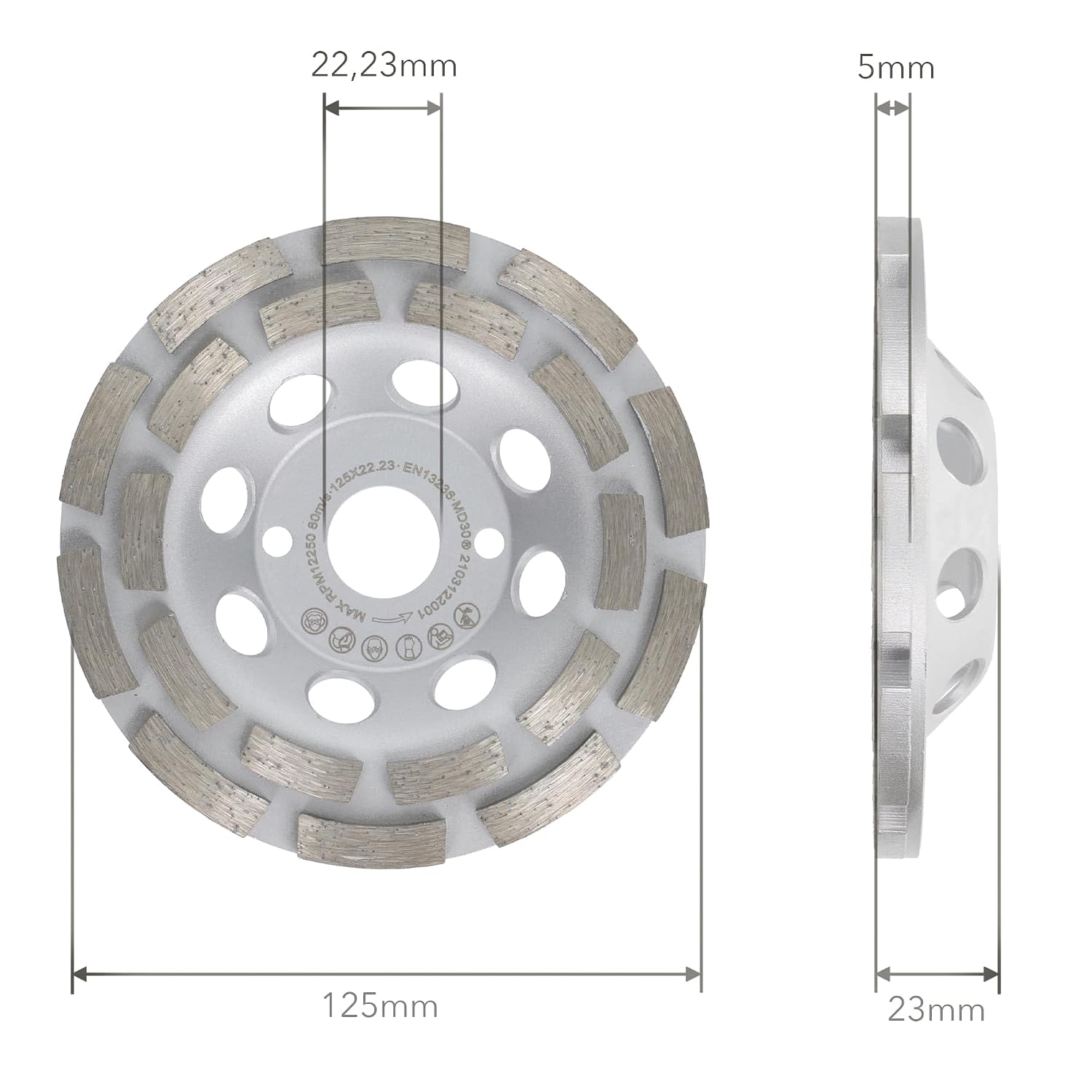 Thumbnail 3 de PRODIAMANT Smerigliatrice a tazza diamantata 125 mm