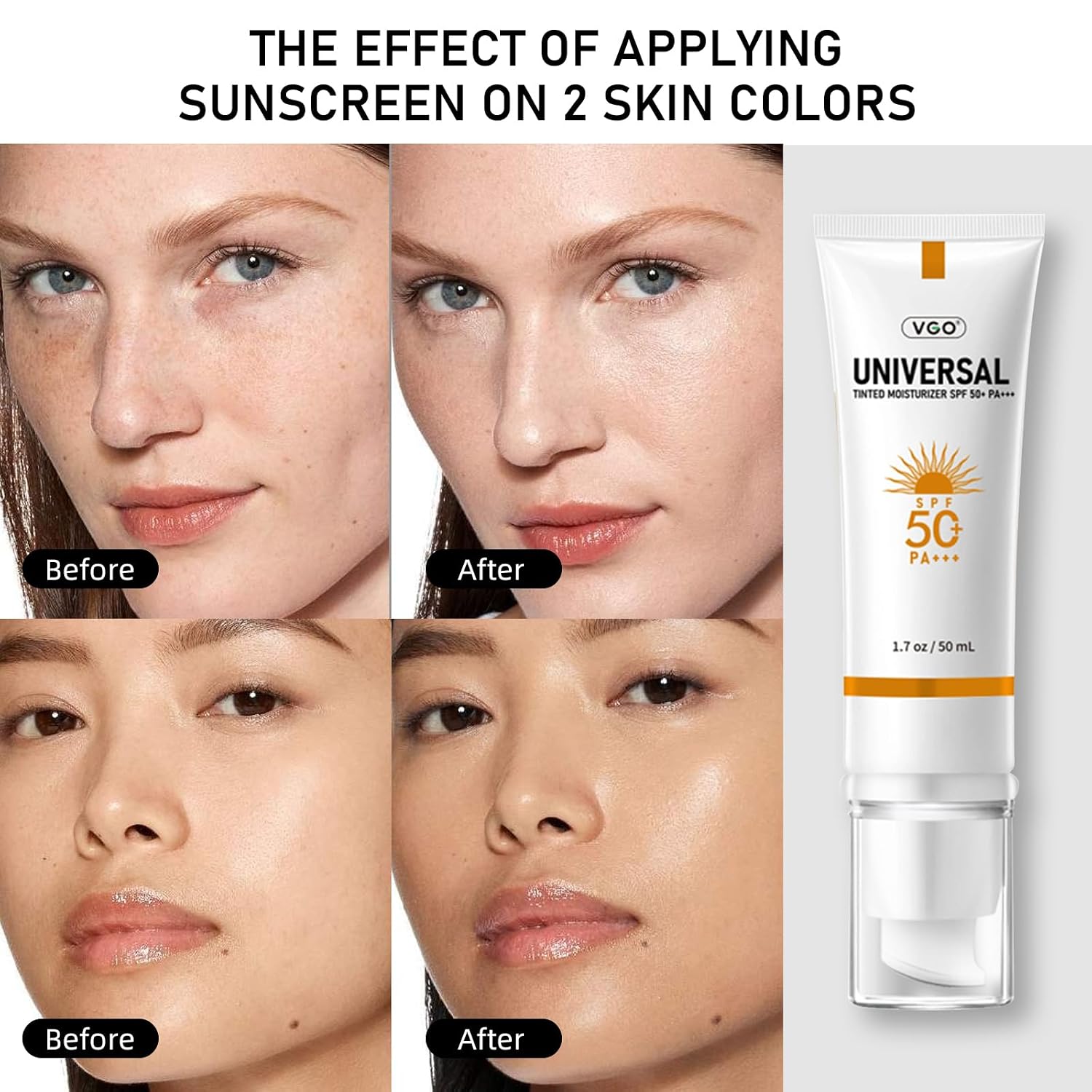 Detalle de VGO Tinted Sunscreen SPF 50 50ml