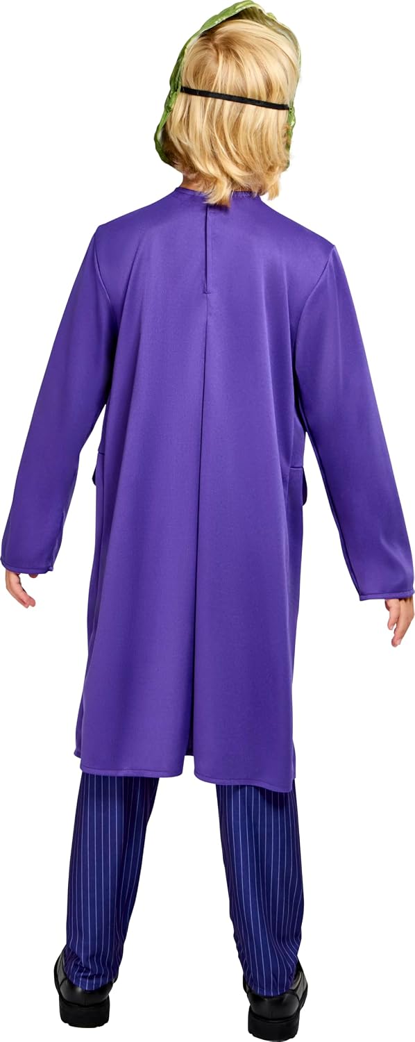 Detalle 2 de Rubies R883106 The Joker Costume for Kids, Medium (8–10), Attached Shirt and Mask
