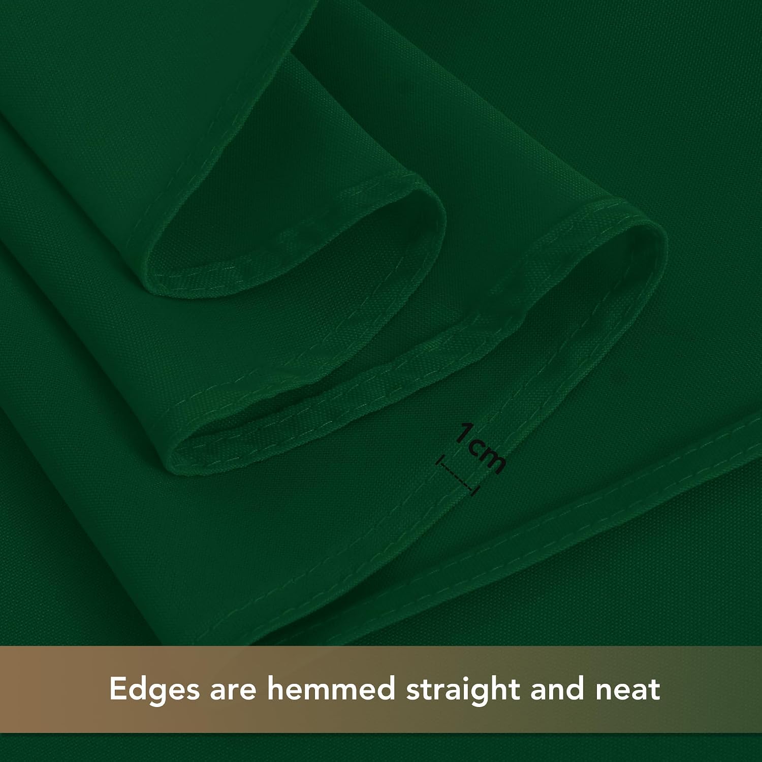 Detalle de Sancua 6-Foot Rectangular Green Polyester Tablecloth, Pack of 6