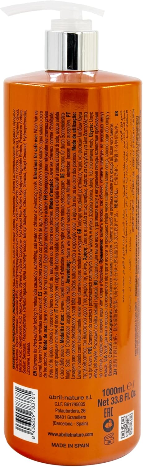 Thumbnail 1 de abril et nature Rehydration 1000 ml Shampooing hydratant pour cheveux secs