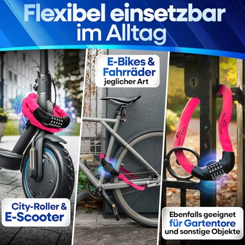 Thumbnail 4 de NEXTCOVER LockOne: Fahrrad-Kettenschloss mit 5-stelligem Zahlencode