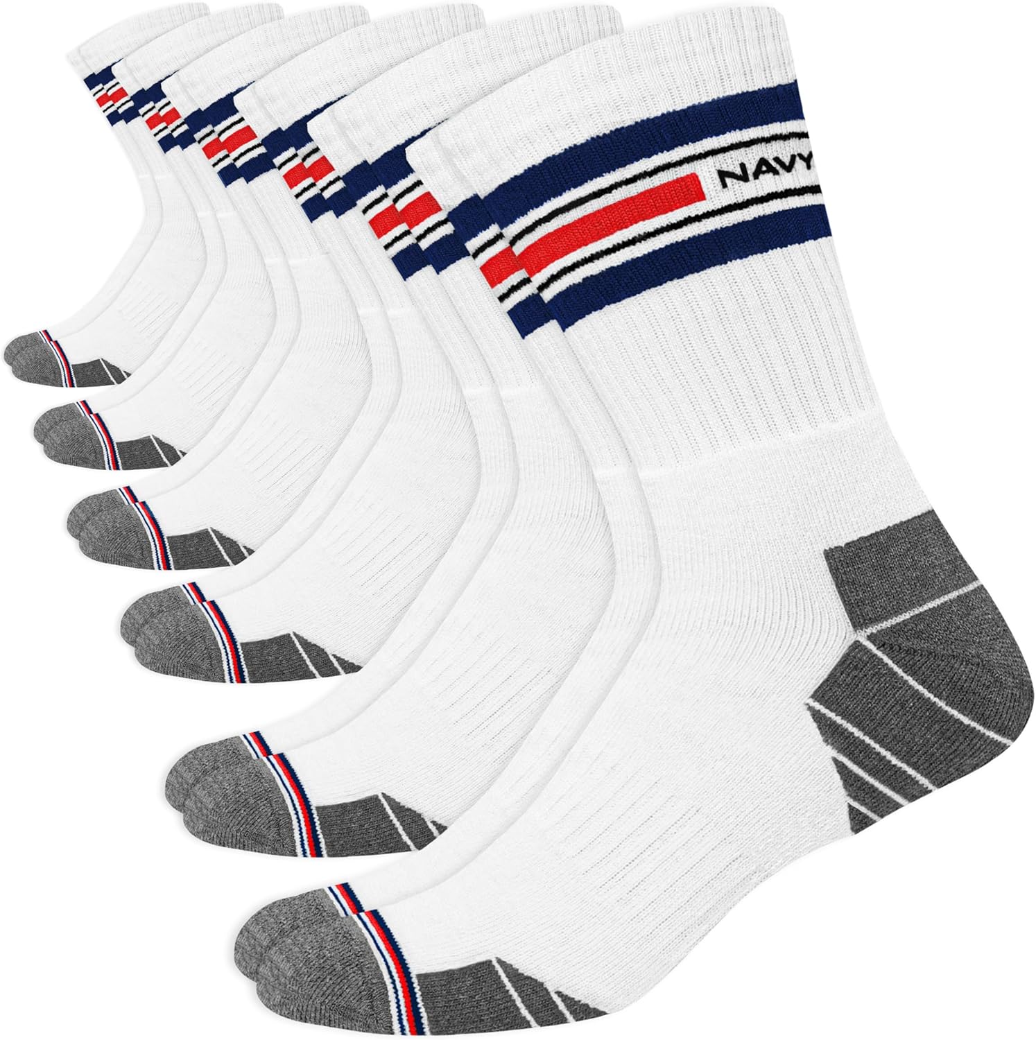 Thumbnail 3 de NAVYSPORT Advance Serie calzini sportivi da uomo con cuscino attivo (confezione da 6) multicolore