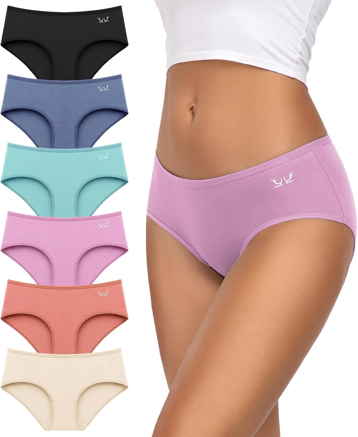Detalle de TANSTC Mutande donna in cotone 6 slip